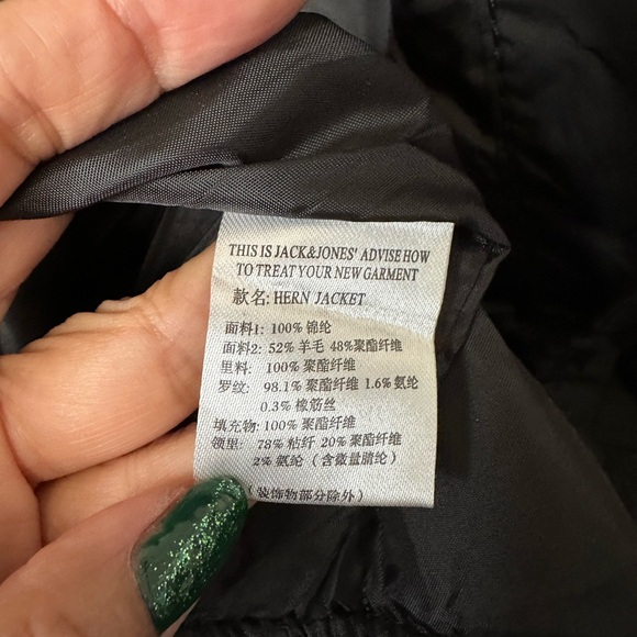 JACK & JONES Black Men’s Quilted Winter Fits Medium to Large Jacket BNWT - Picture 10 of 11